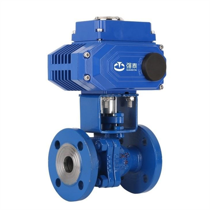 Válvula de bola de hierro fundido DIN DN50 motorizada AC110V